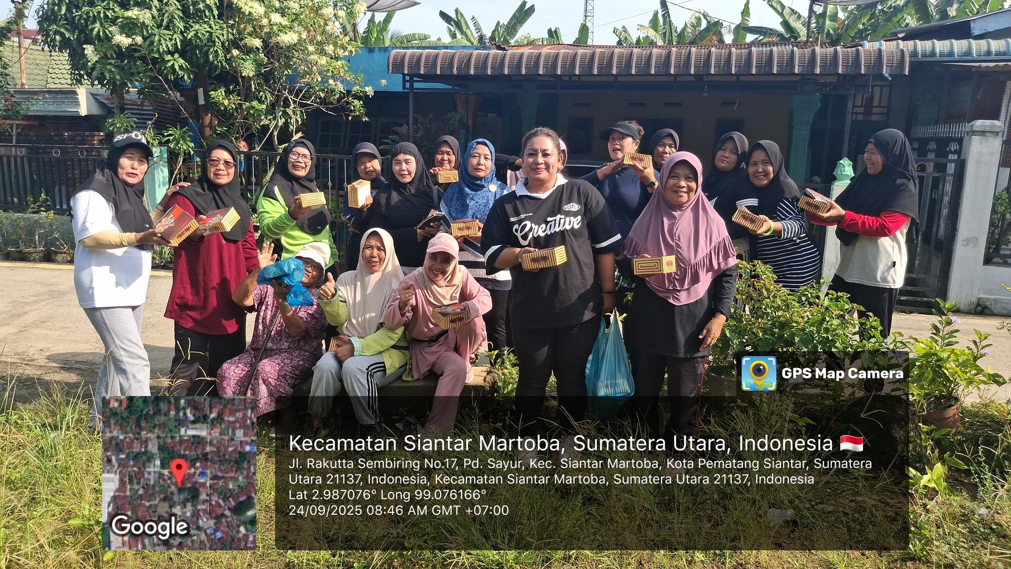 Kegiatan  Senam Prolanis ibu dan Bapak yang berumur  lansia  di Puskesmas Rami, Pustu Pondok Sayur d